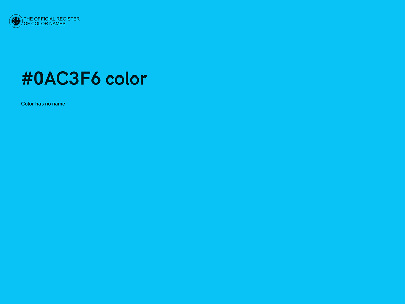 #0AC3F6 color image