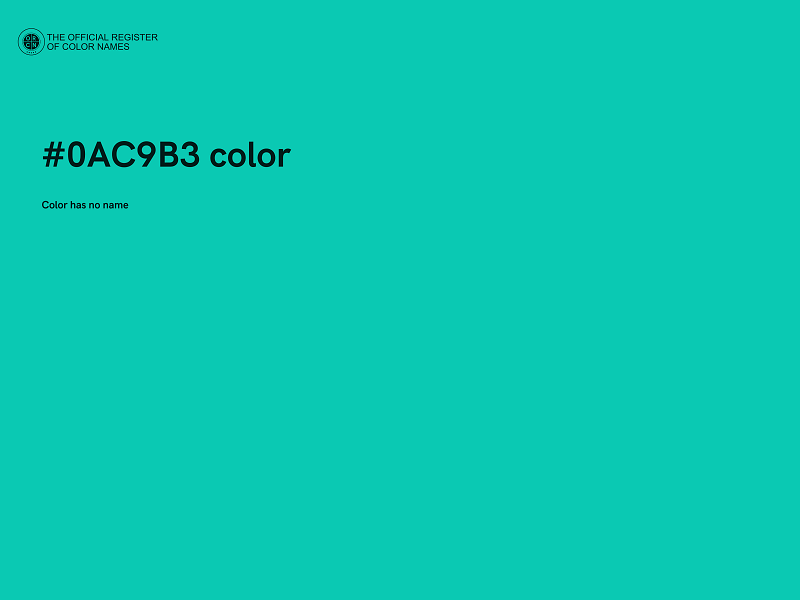 #0AC9B3 color image