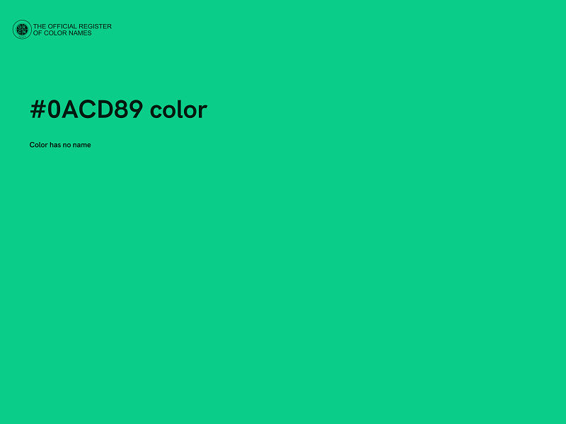 #0ACD89 color image