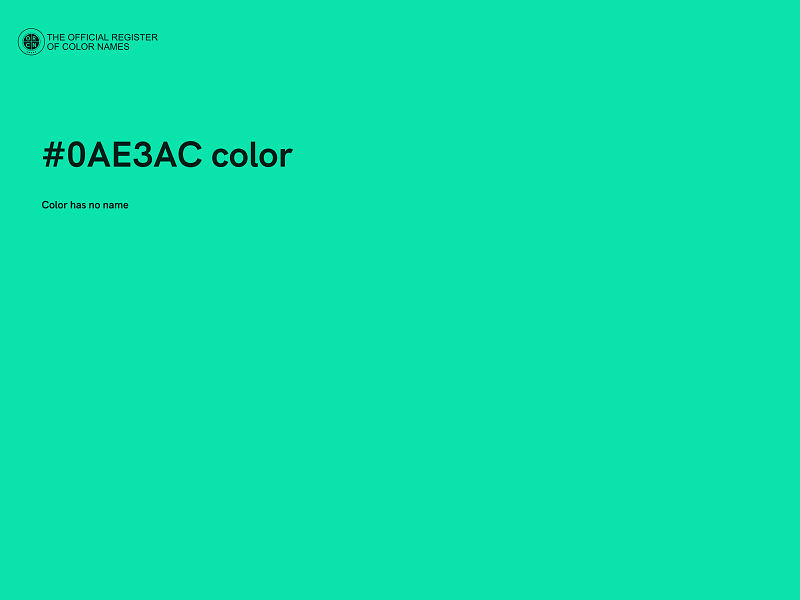 #0AE3AC color image