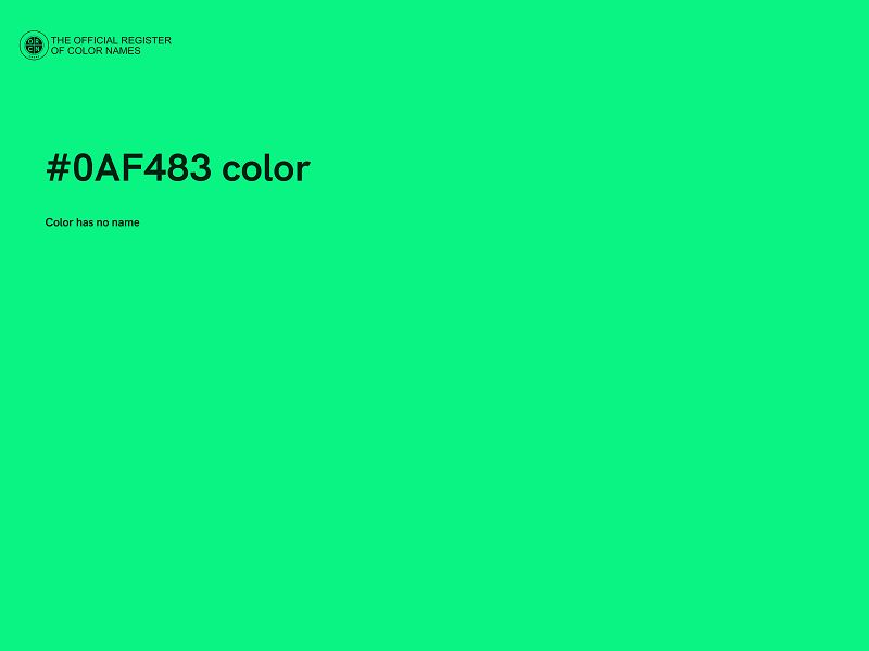 #0AF483 color image