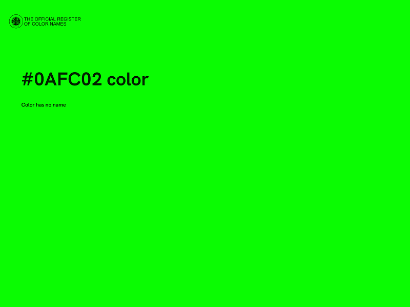 #0AFC02 color image