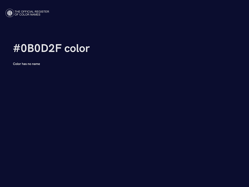 #0B0D2F color image