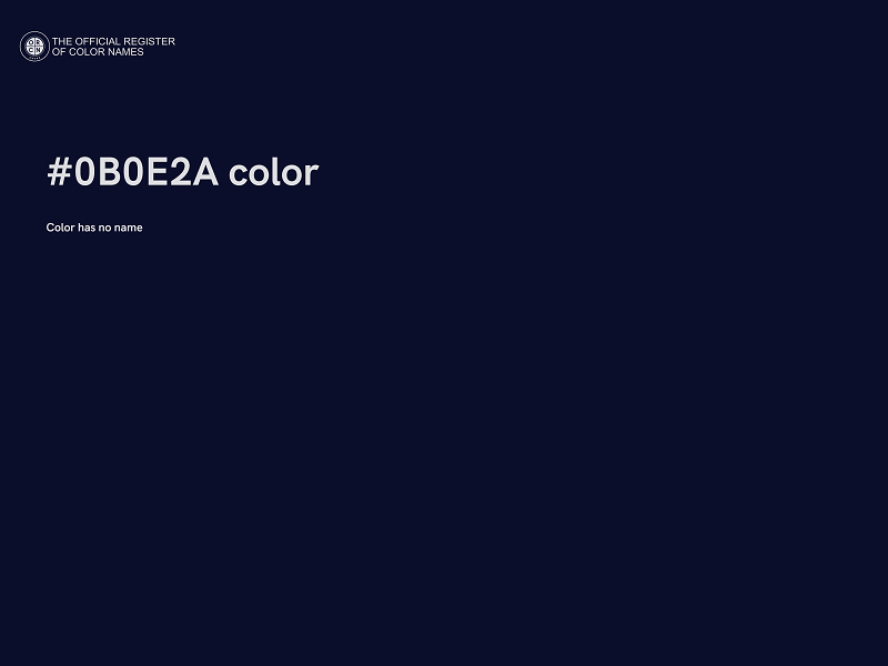 #0B0E2A color image