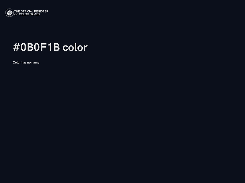 #0B0F1B color image