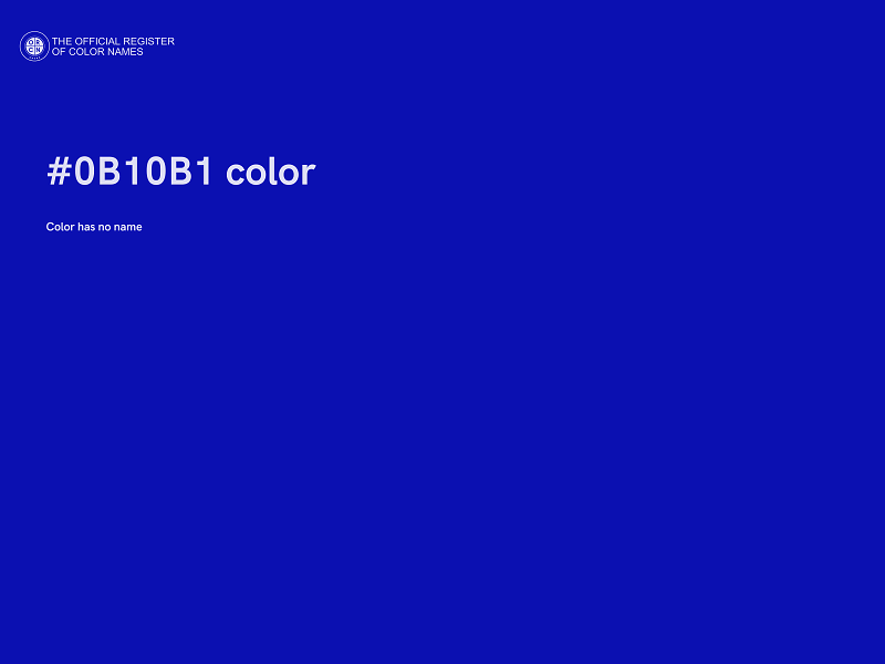 #0B10B1 color image