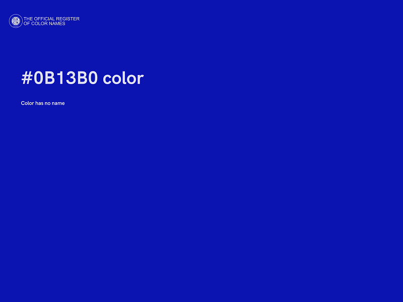 #0B13B0 color image