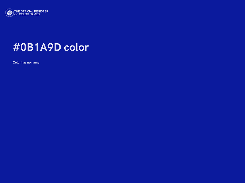 #0B1A9D color image