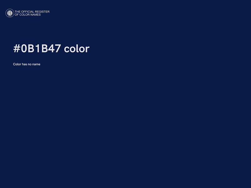 #0B1B47 color image