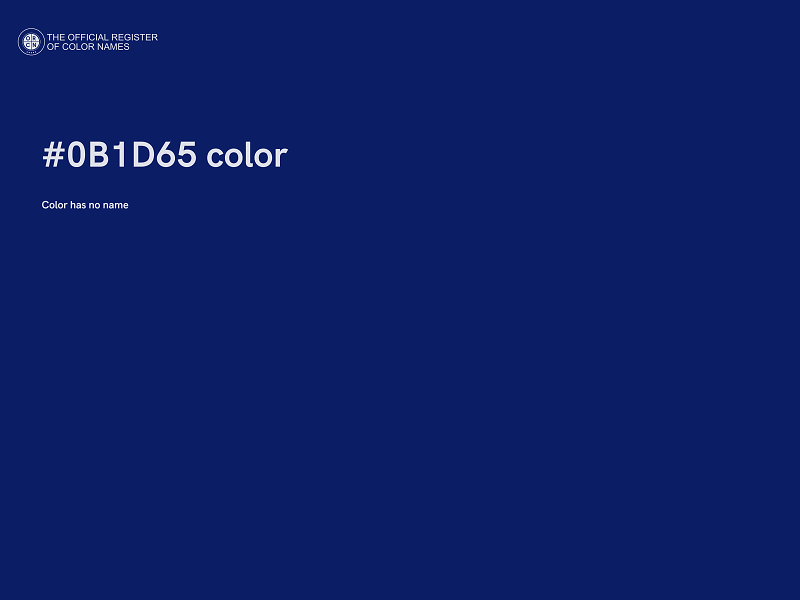 #0B1D65 color image