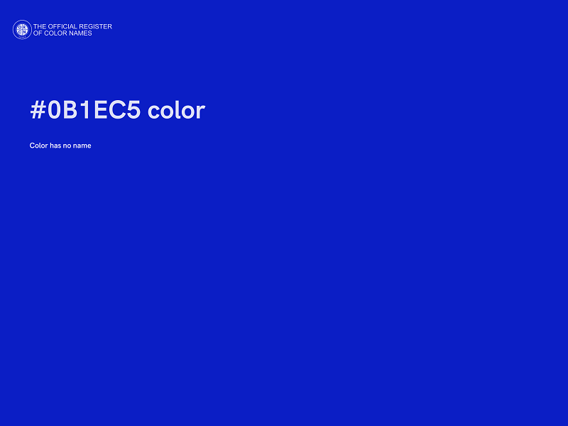 #0B1EC5 color image