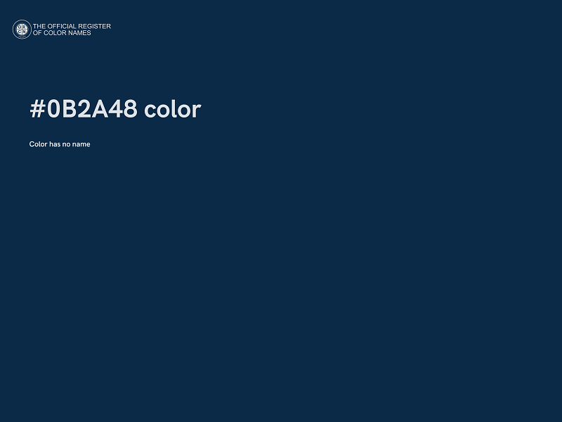 #0B2A48 color image