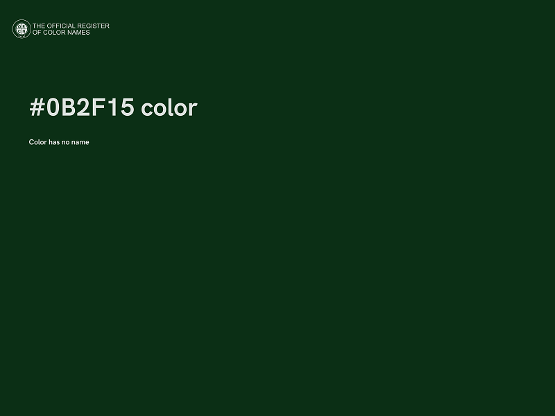 #0B2F15 color image