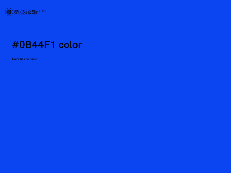 #0B44F1 color image