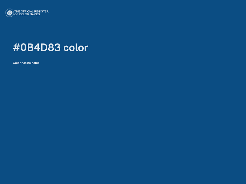 #0B4D83 color image