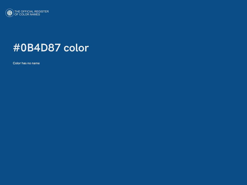 #0B4D87 color image