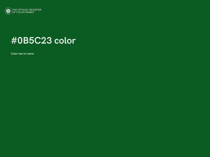 #0B5C23 color image