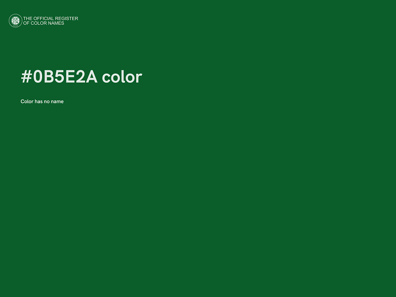 #0B5E2A color image