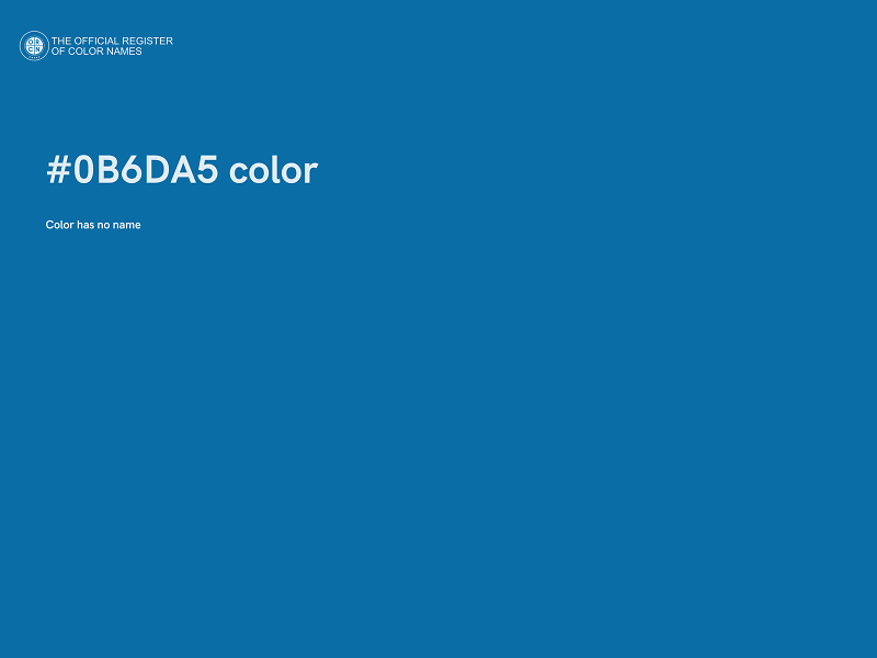 #0B6DA5 color image