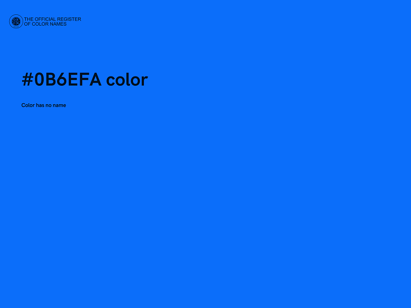 #0B6EFA color image