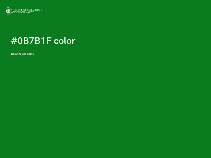 #0B7B1F color image