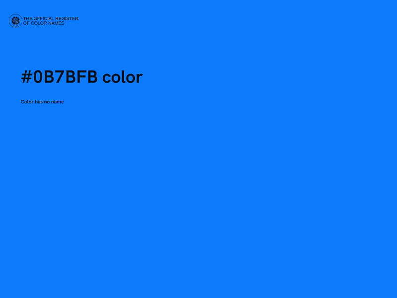 #0B7BFB color image