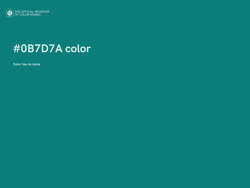 #0B7D7A color image