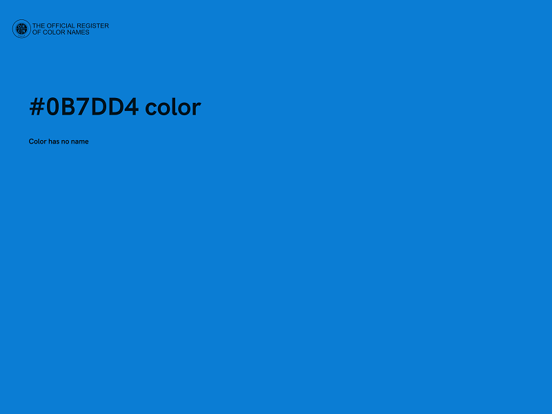 #0B7DD4 color image