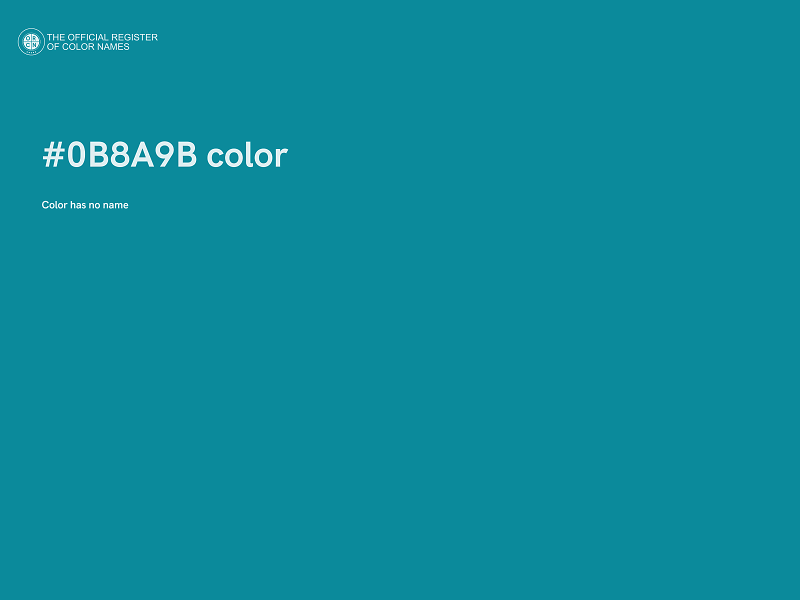 #0B8A9B color image