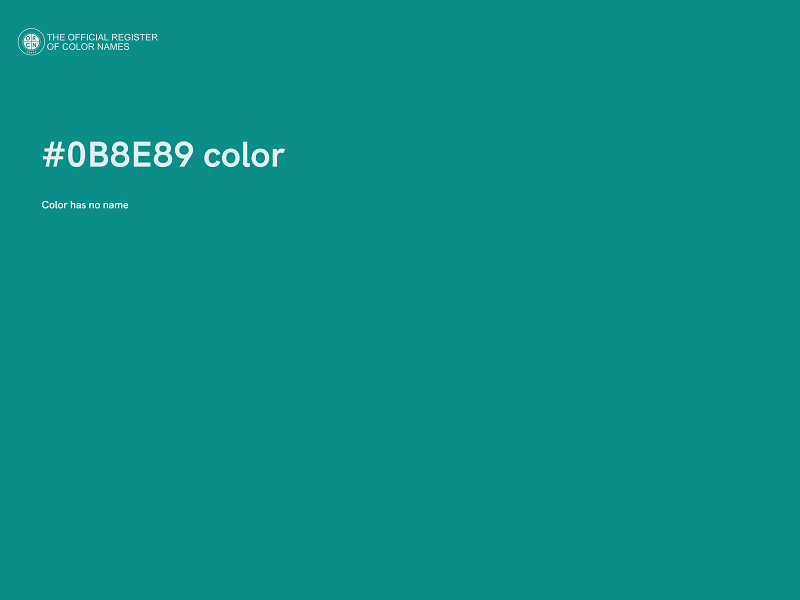 #0B8E89 color image