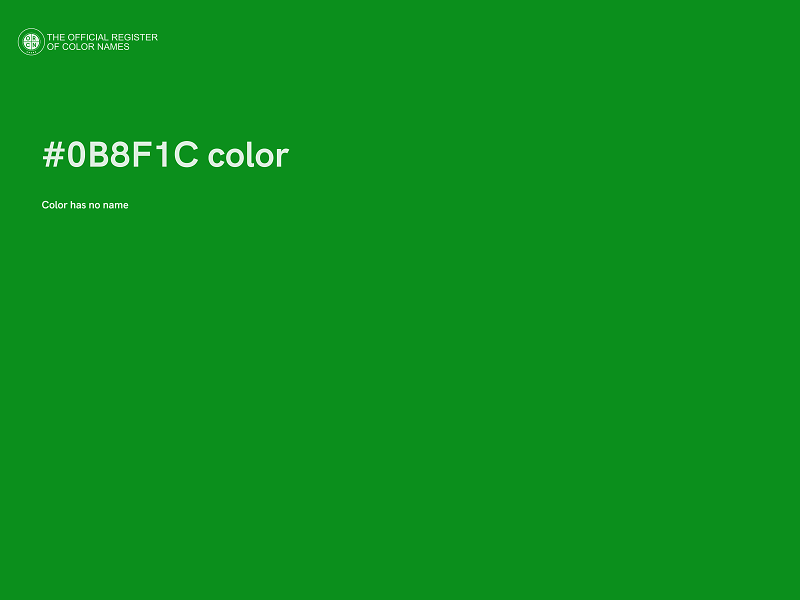 #0B8F1C color image