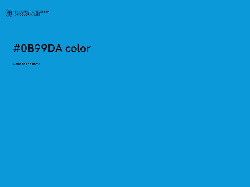 #0B99DA color image