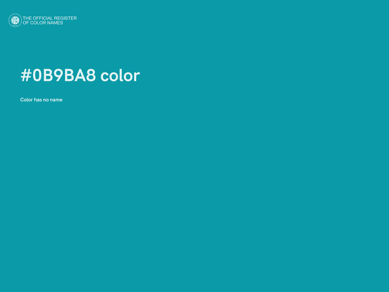 #0B9BA8 color image