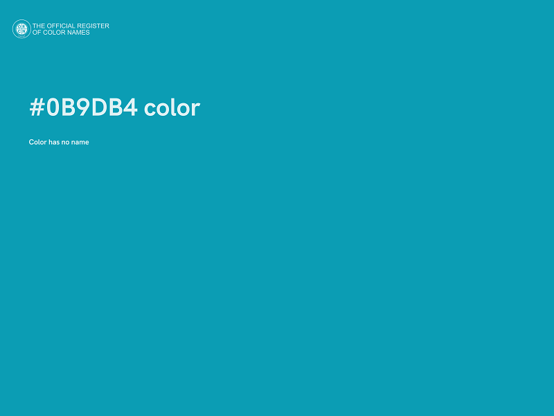 #0B9DB4 color image