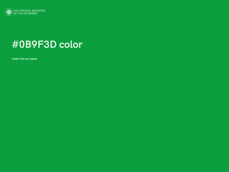 #0B9F3D color image