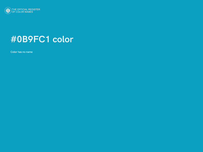 #0B9FC1 color image