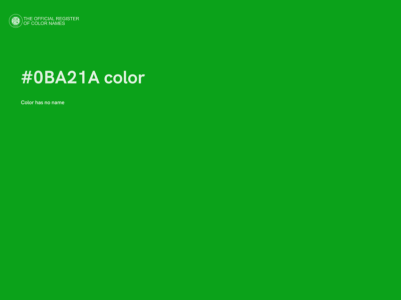 #0BA21A color image