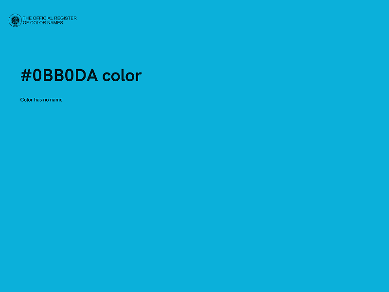 #0BB0DA color image