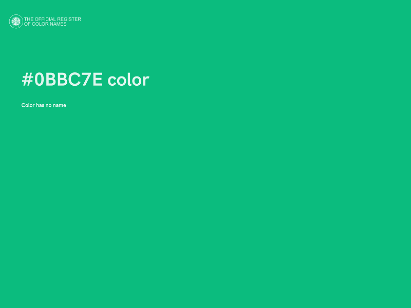 #0BBC7E color image