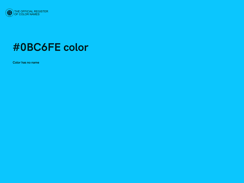 #0BC6FE color image