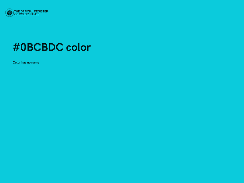 #0BCBDC color image