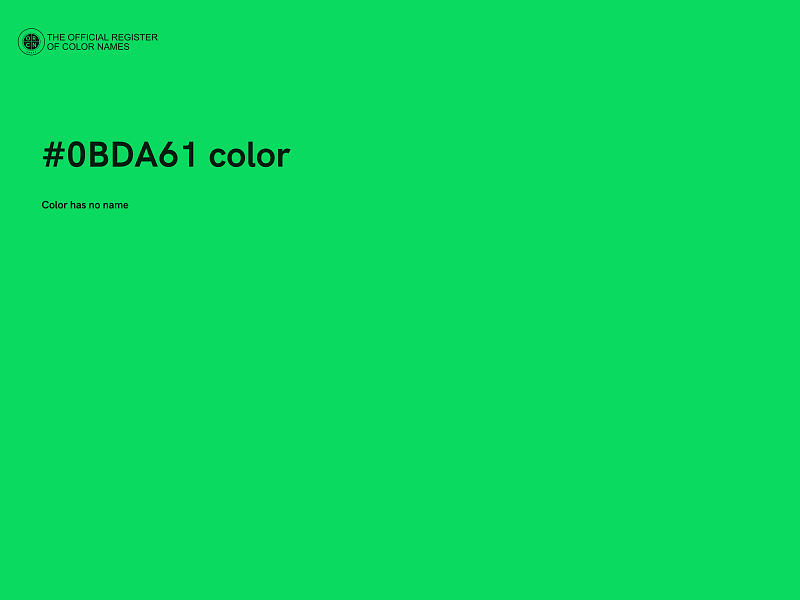 #0BDA61 color image