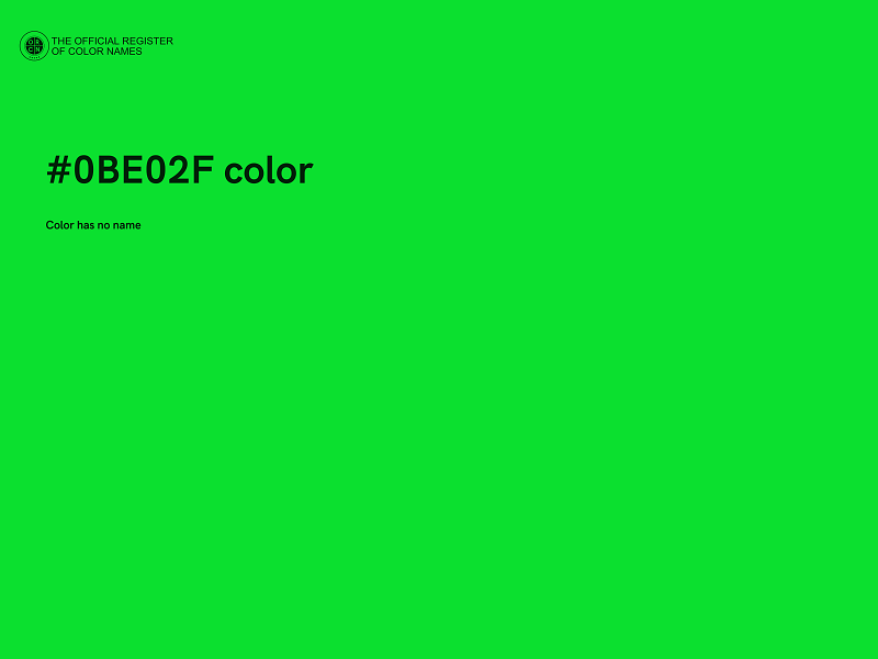 #0BE02F color image