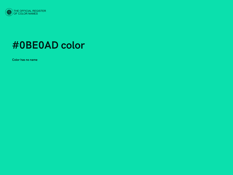 #0BE0AD color image