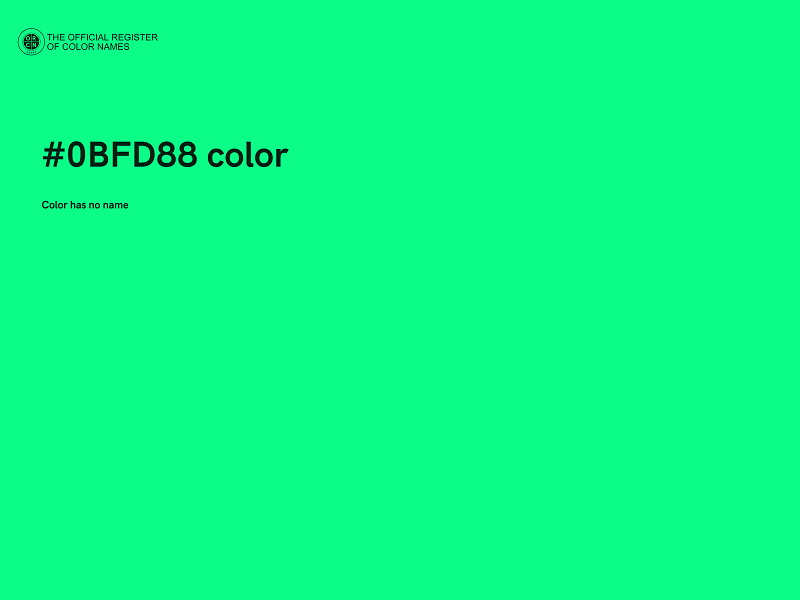 #0BFD88 color image