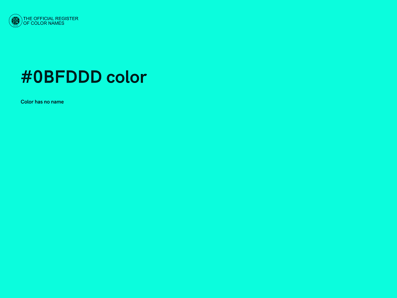 #0BFDDD color image