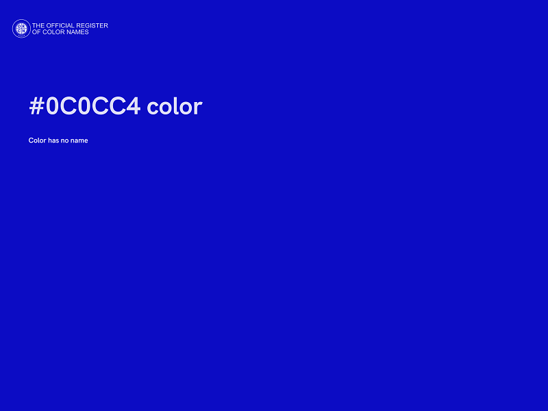 #0C0CC4 color image