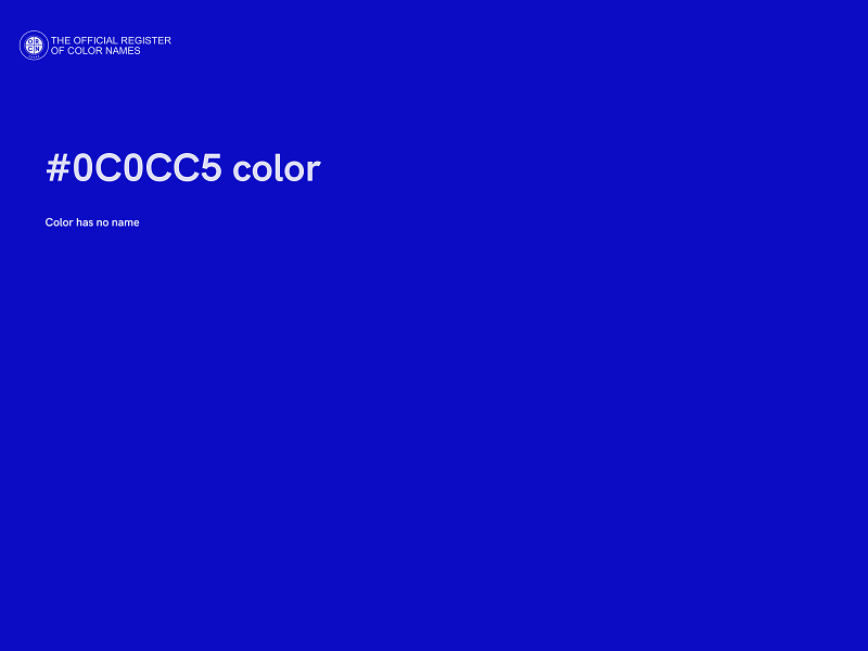 #0C0CC5 color image