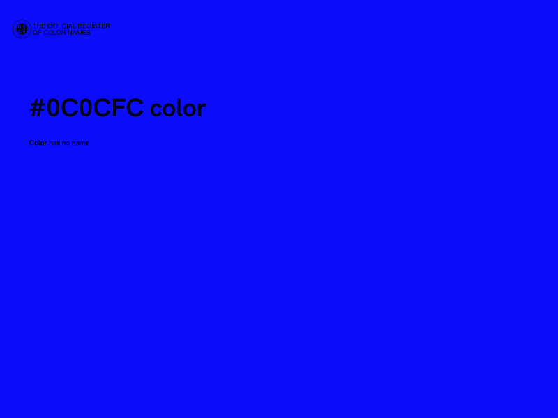 #0C0CFC color image