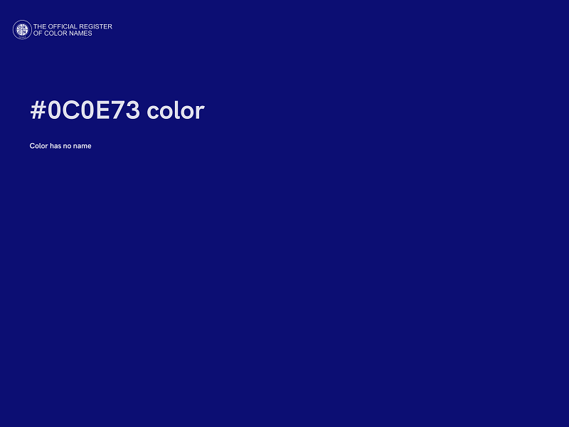 #0C0E73 color image